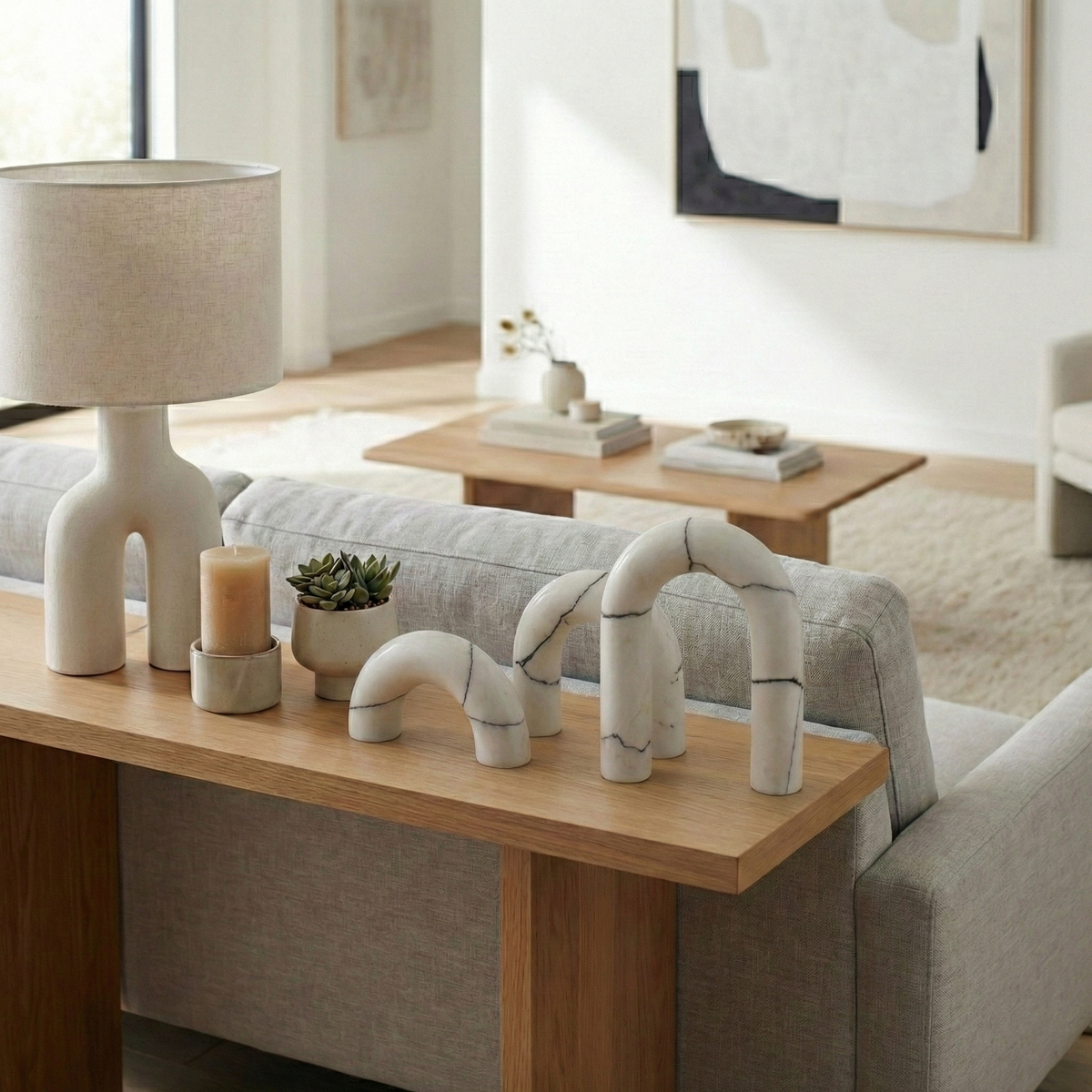 Sylvanoak Set of 3 White Decor — 10″ — additional view
