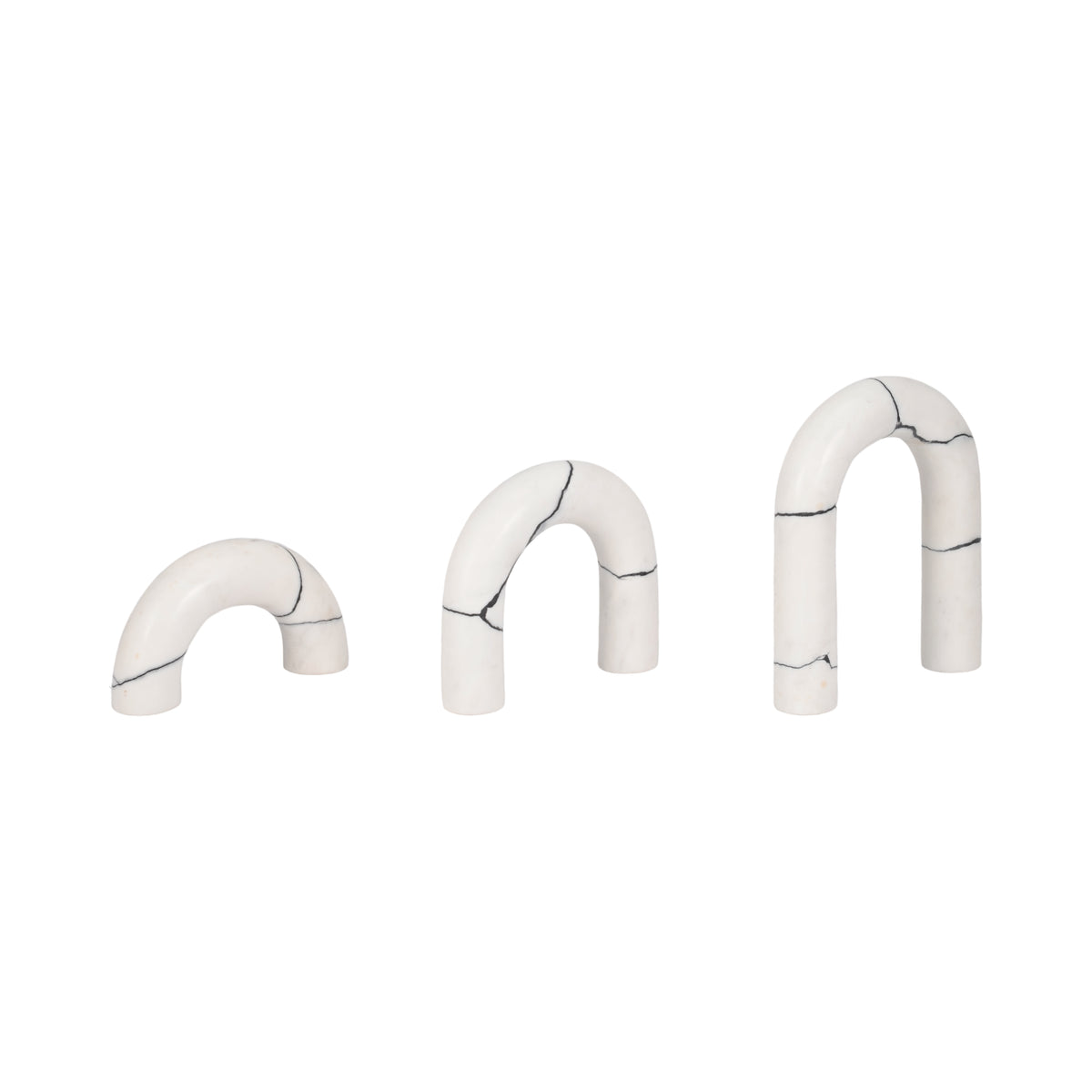 Sylvanoak Set of 3 White Decor — 10″ — additional view