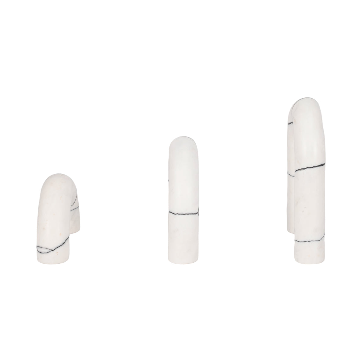 Sylvanoak Set of 3 White Decor — 10″ — additional view