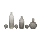 Burtonburn Set of 3 Gray Glass Vases — 18″ — additional view