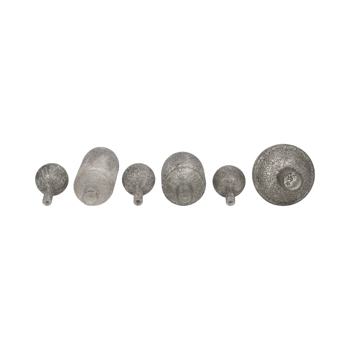 Burtonburn Set of 3 Gray Glass Vases — 18″ — additional view