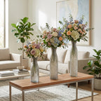 Brynhaven Set of 3 Gray Glass Vases — 22″ — additional view