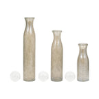 Brynhaven Set of 3 Gray Glass Vases — 22″ — additional view