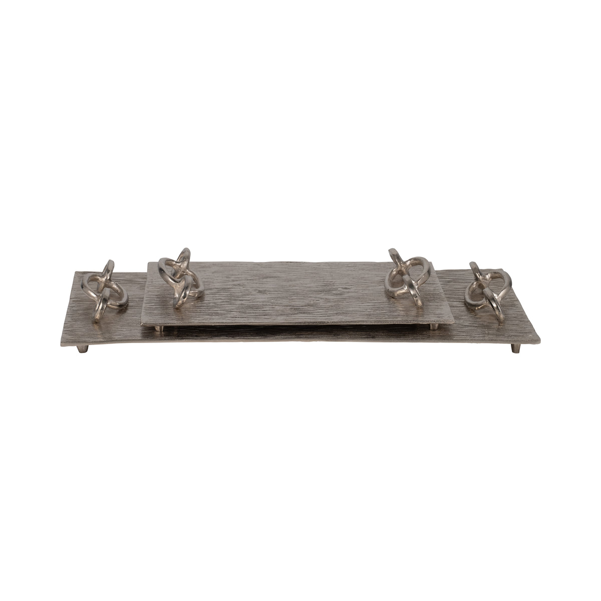 Burkeford Set of 2 Silver Tray — 3″ — additional view