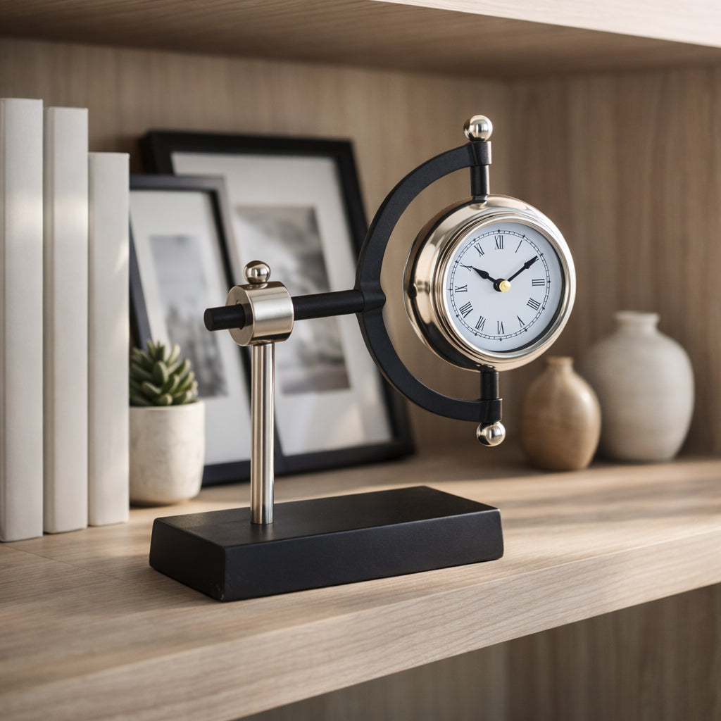 Rexcross Silver Clock — 8″ — additional view
