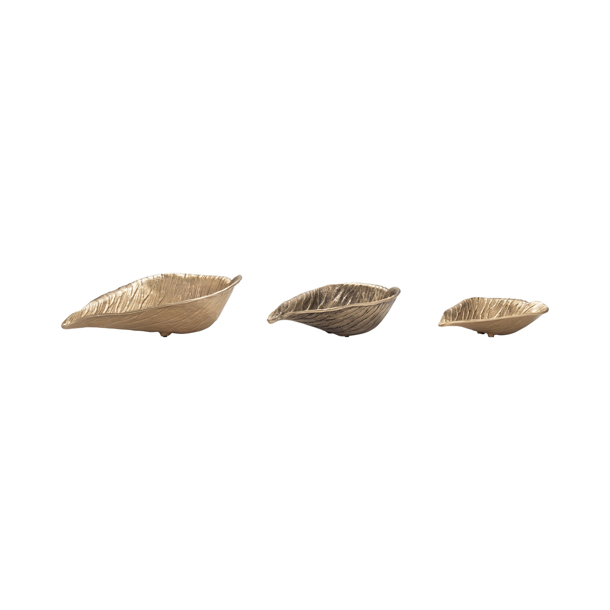Heathshaw Set of 3 Gold Bowls — 5″ — additional view