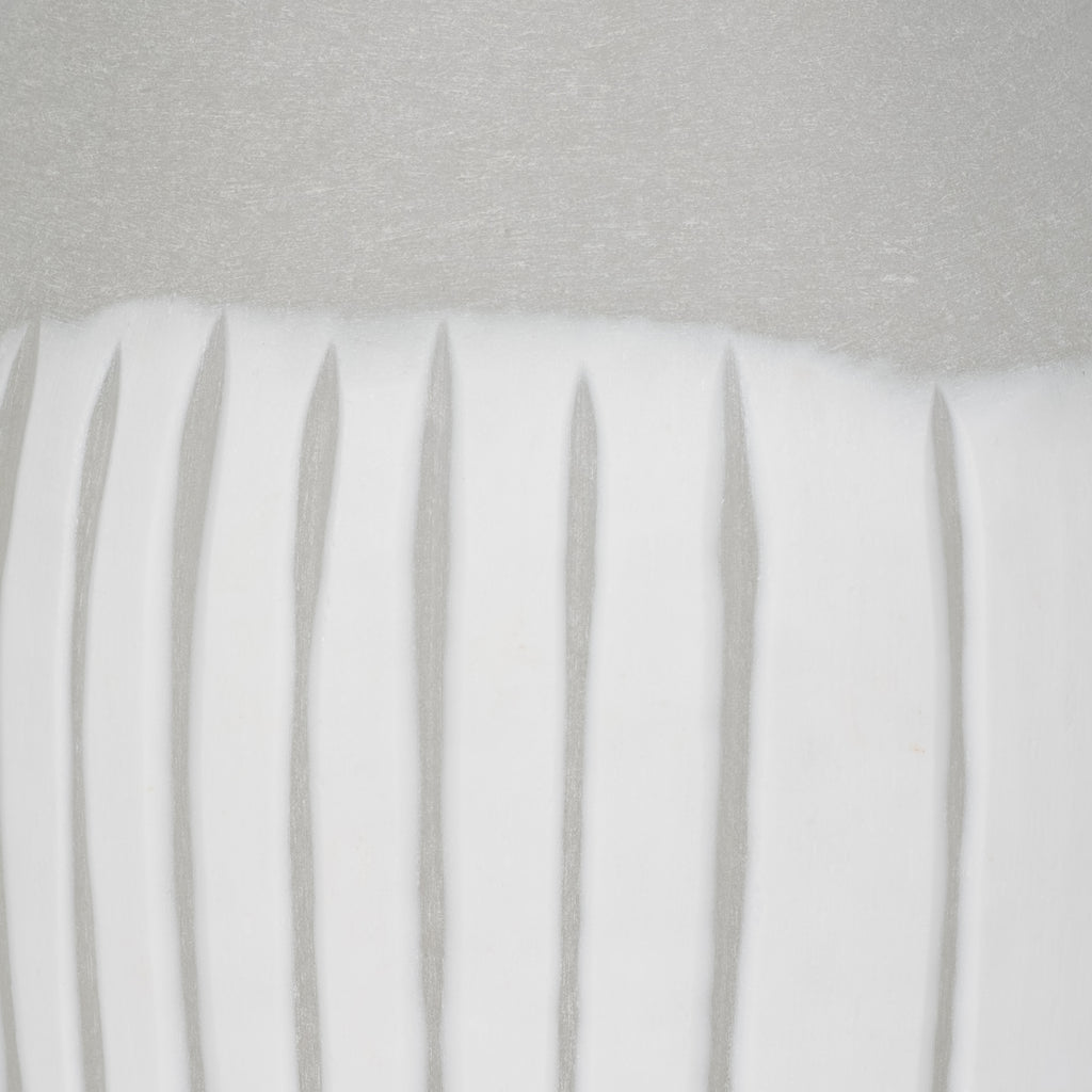Thornby White Glass Vase — 17″ — additional view