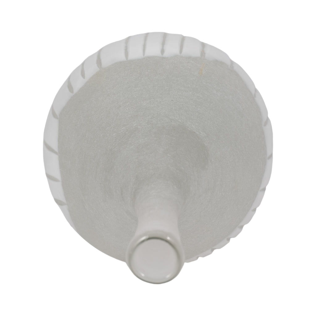 Thornby White Glass Vase — 17″ — additional view