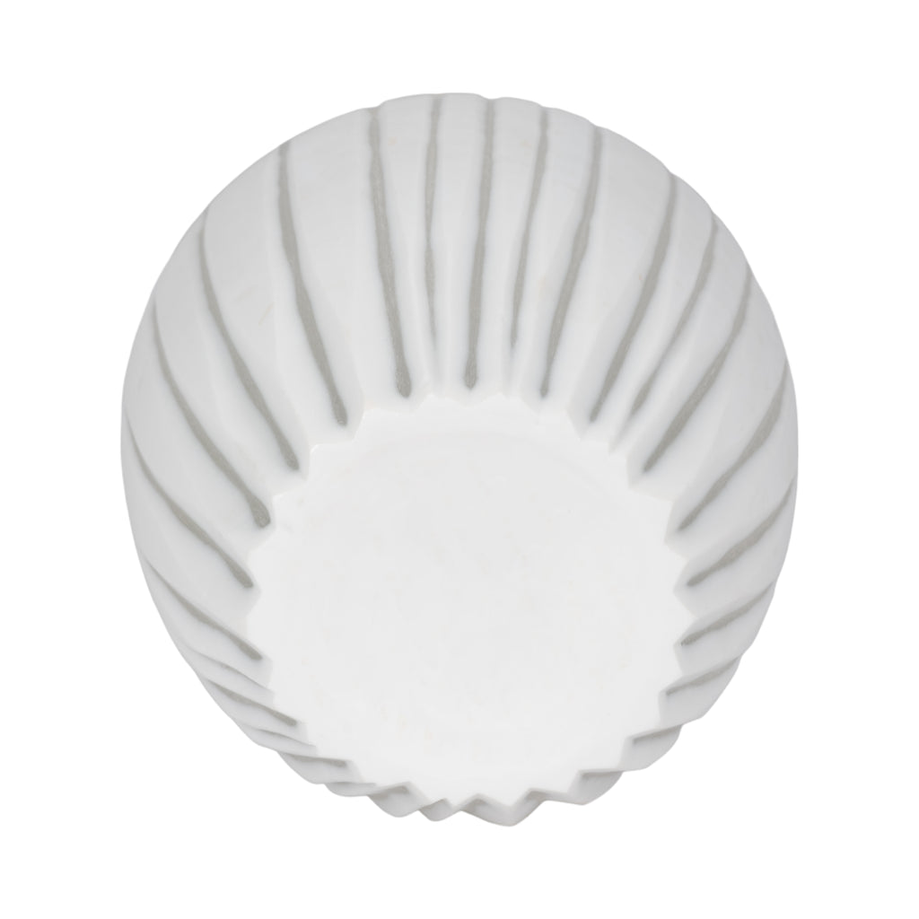 Thornby White Glass Vase — 17″ — additional view