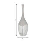 Thornby White Glass Vase — 17″ — additional view