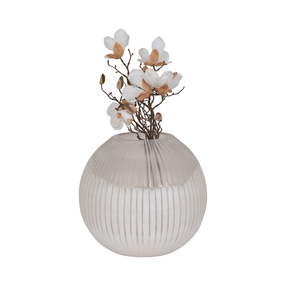 Ramonashaw White Glass Vase — 13″ — additional view