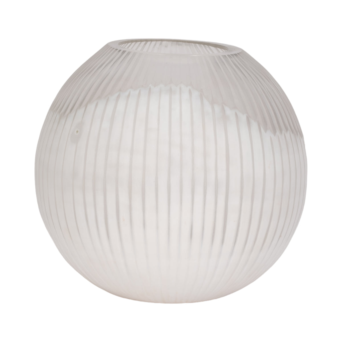 Ramonashaw White Glass Vase — 13″ — additional view