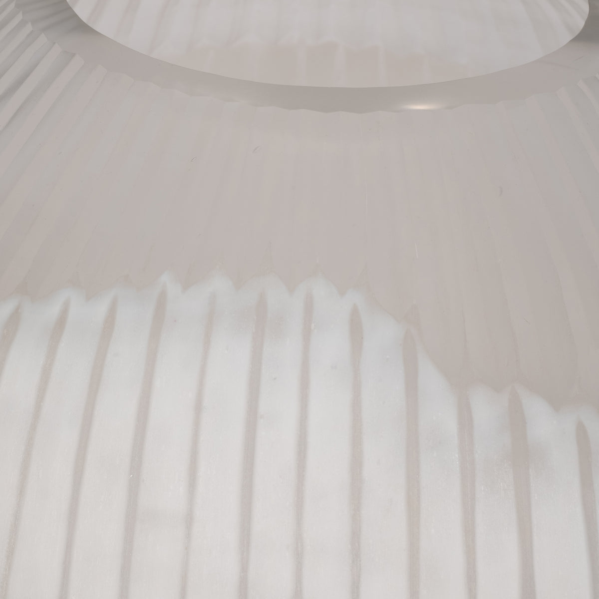 Ramonashaw White Glass Vase — 13″ — additional view