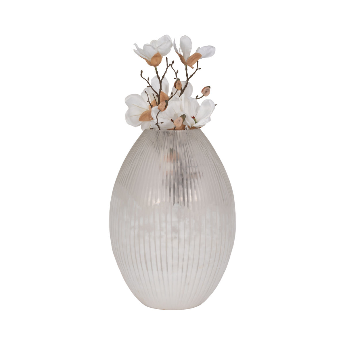 Adlergrove White Glass Vase — 18″ — additional view