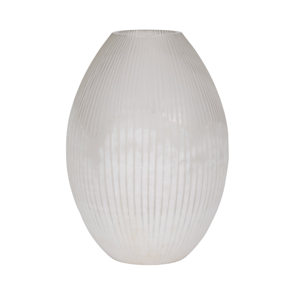 Adlergrove White Glass Vase — 18″ — additional view
