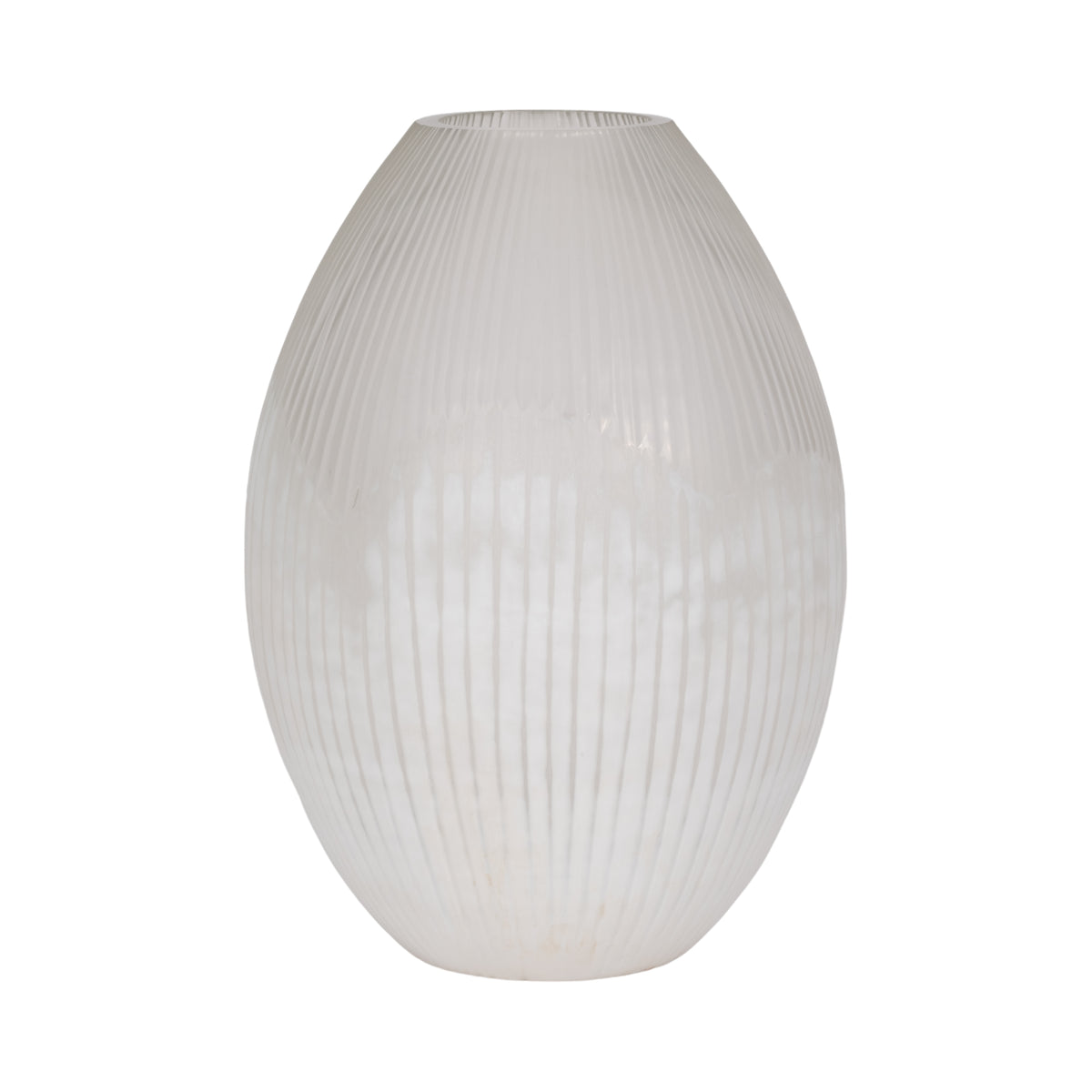 Adlergrove White Glass Vase — 18″ — additional view