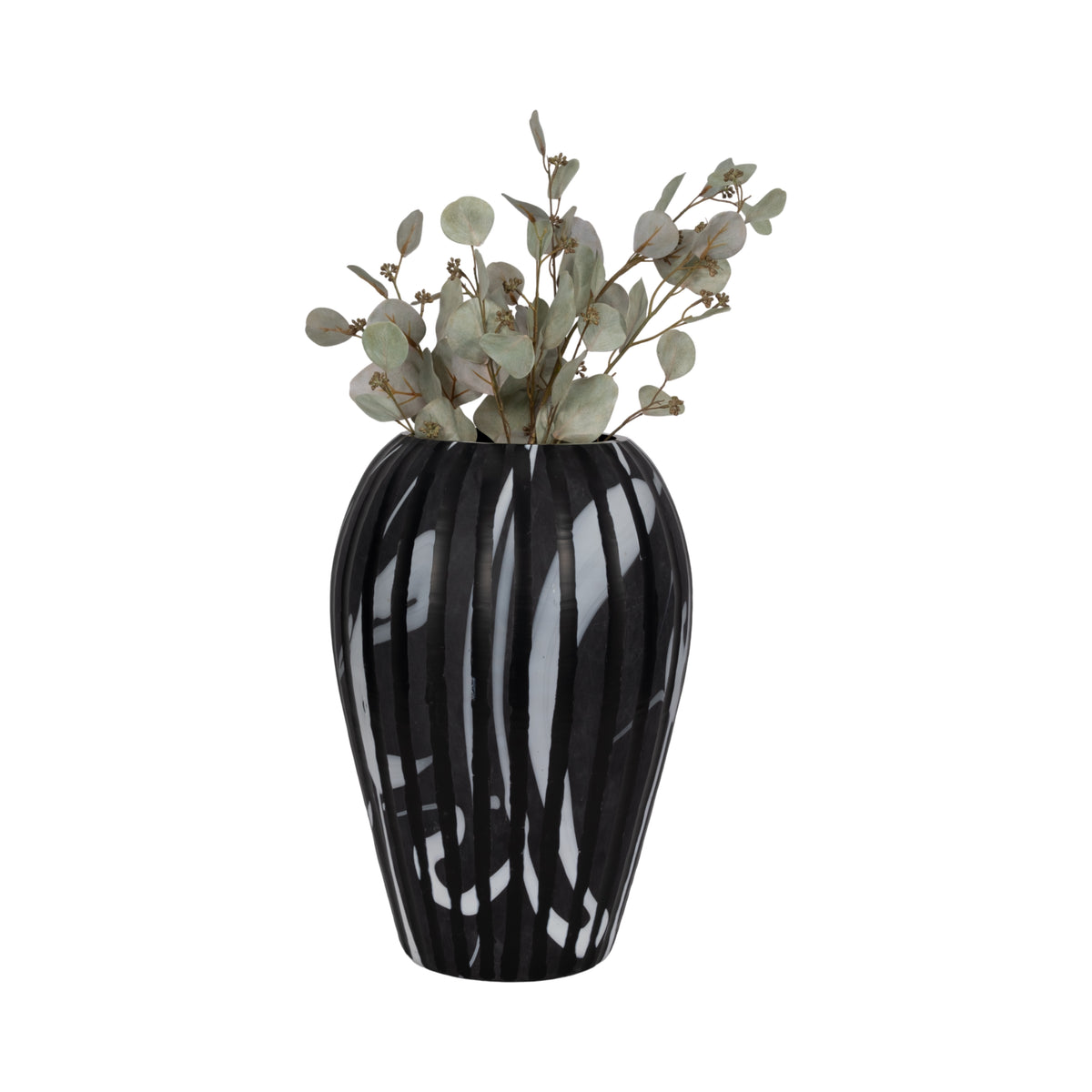 Garfieldton Black Glass Vase — 19″ — additional view