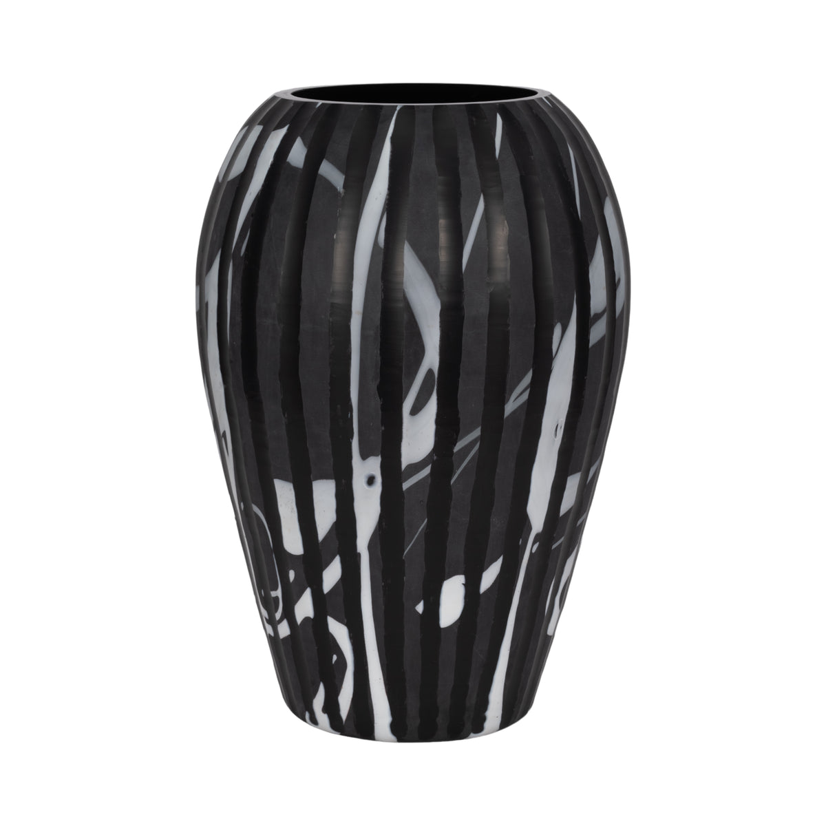 Garfieldton Black Glass Vase — 19″ — additional view