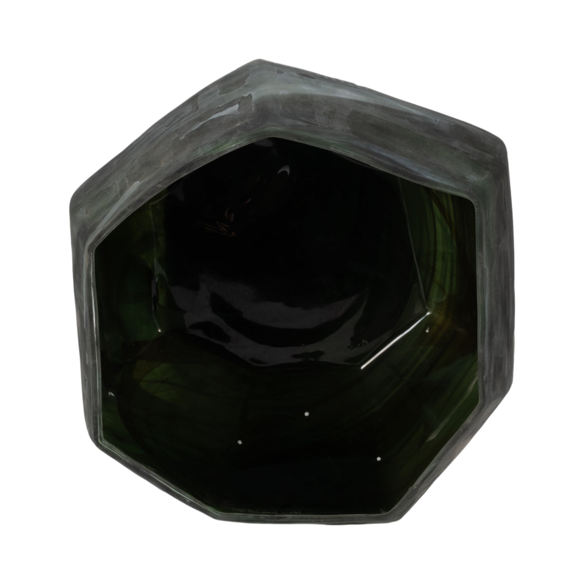 Dylandale Green Glass Vase — 10″ — additional view