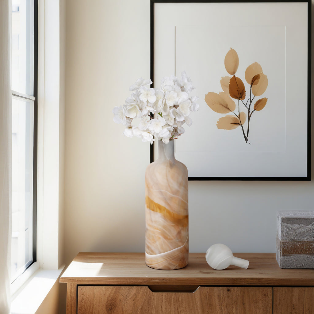 Newtongrove Gray Glass Vase — 16″ — additional view