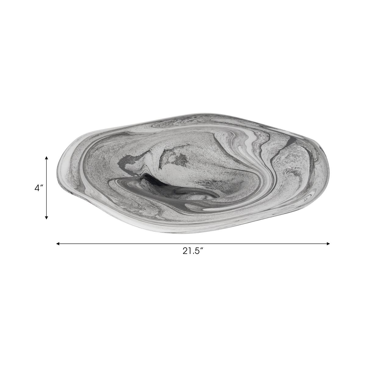 Denverridge Gray Plate — 4″ — additional view