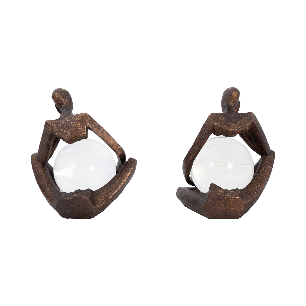 Cliftonrun Set of 2 Black Orbs — 8″ — additional view