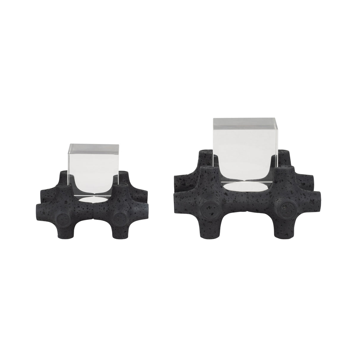 Casperoak Set of 2 Black Decor — 6″ — additional view