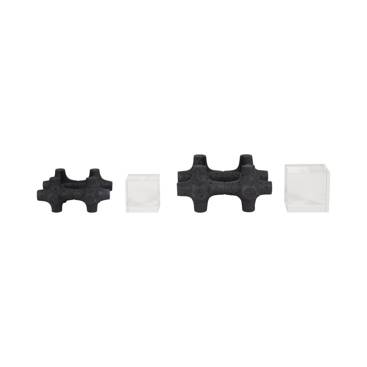 Casperoak Set of 2 Black Decor — 6″ — additional view