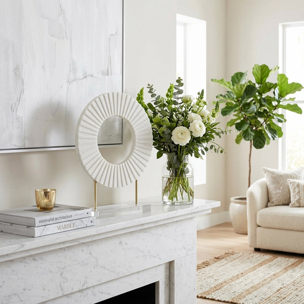 Gordenmore White Decor — 18″ — additional view