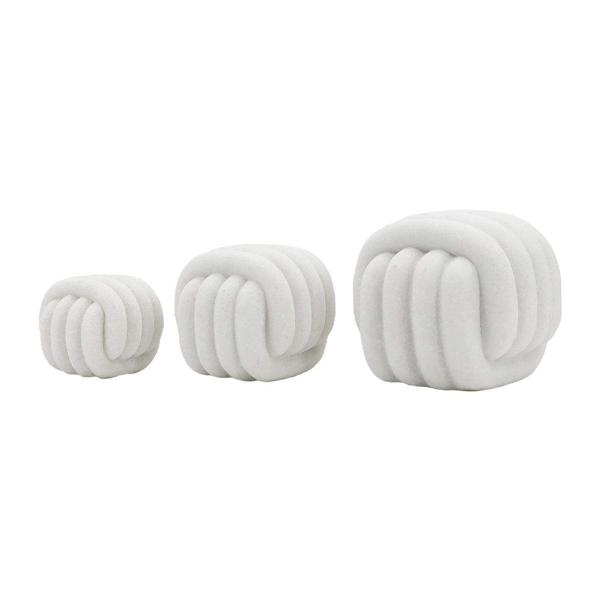 Barnetridge Set of 3 White Decor — 5″ — additional view