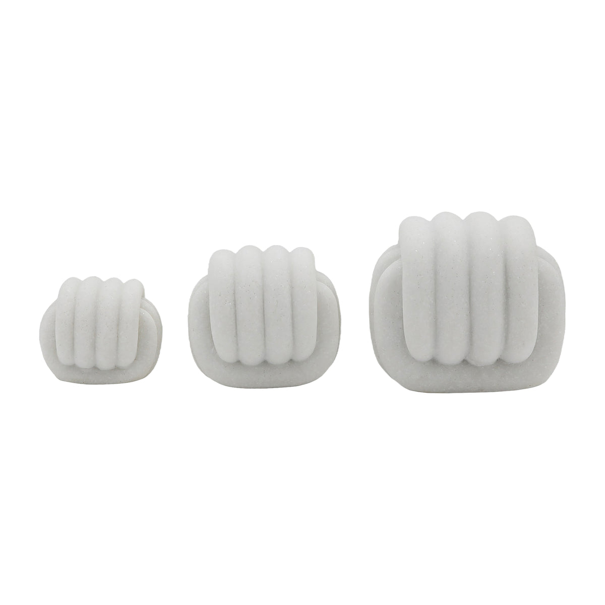 Barnetridge Set of 3 White Decor — 5″ — additional view