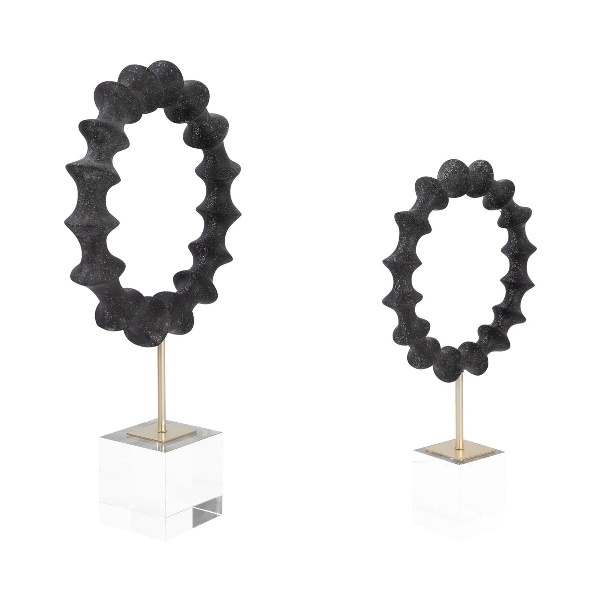 Zoebrook Set of 2 Black Decor — 18″ — additional view