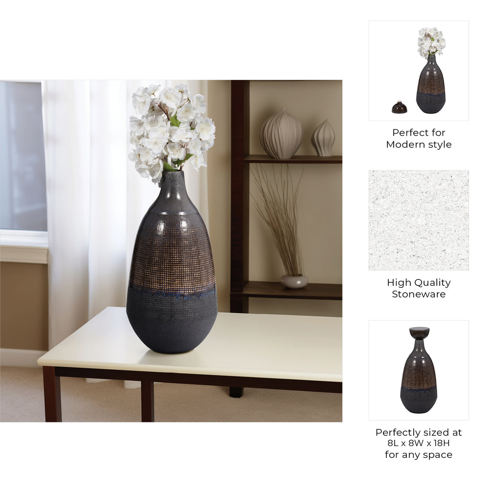 Carlinfield Brown Vase — 18″ — additional view
