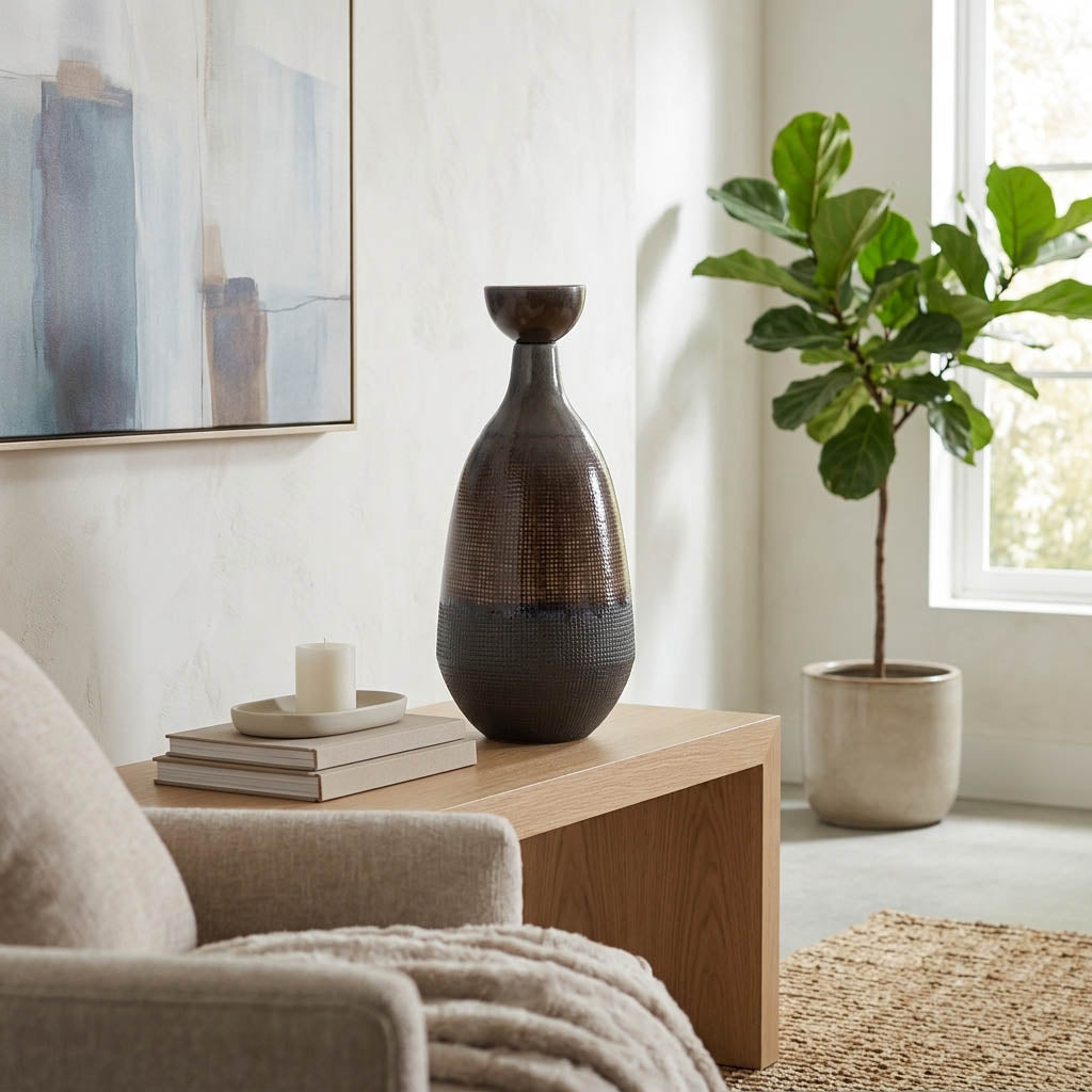 Carlinfield Brown Vase — 18″ — additional view