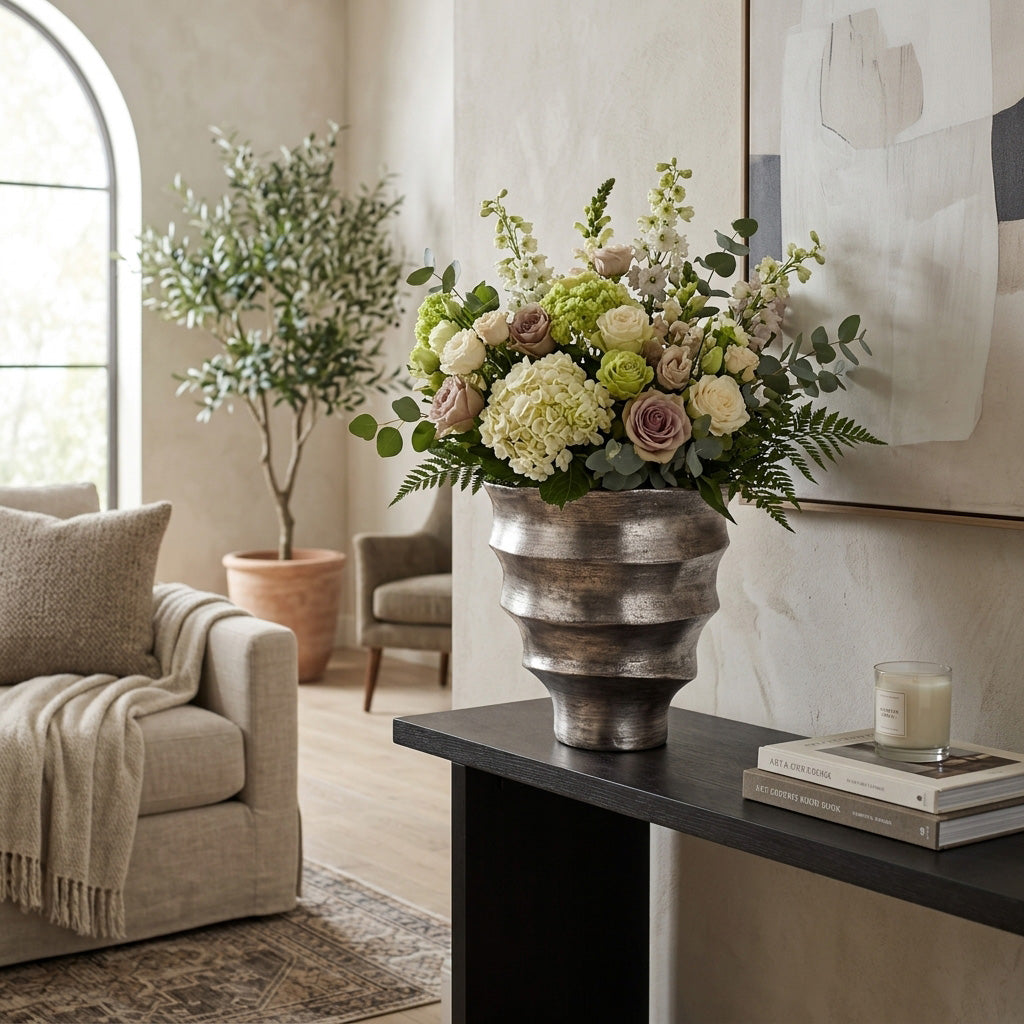 Dashstone Silver Vase — 13″ — additional view
