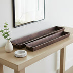 Heltonbrook Set of 2 Silver Tray — 3″ — additional view