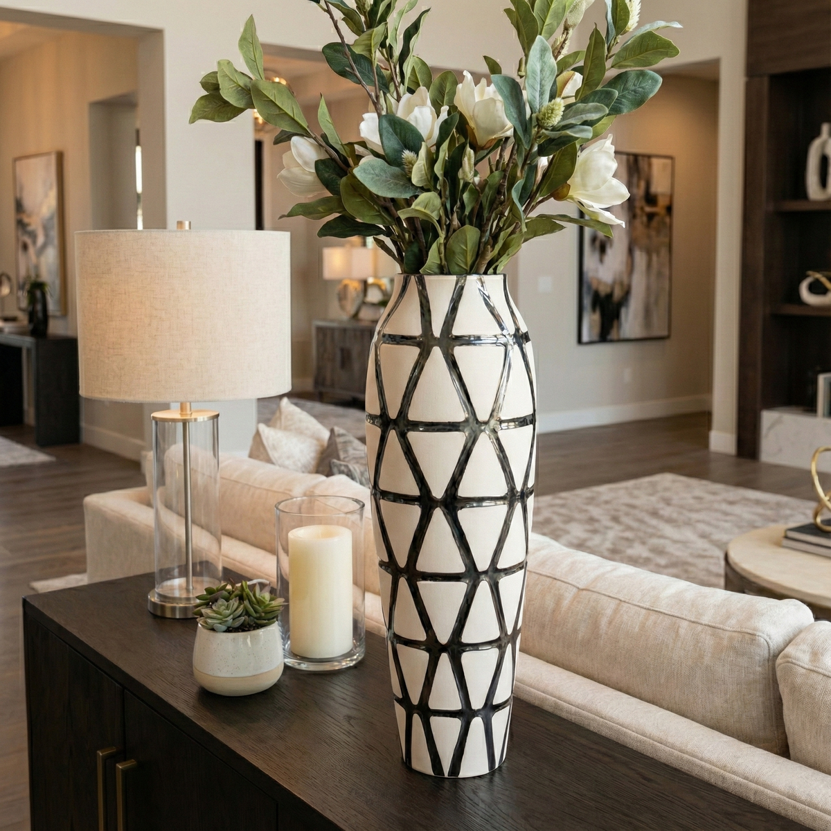 Coleford Ivory Vase — 22″ — additional view