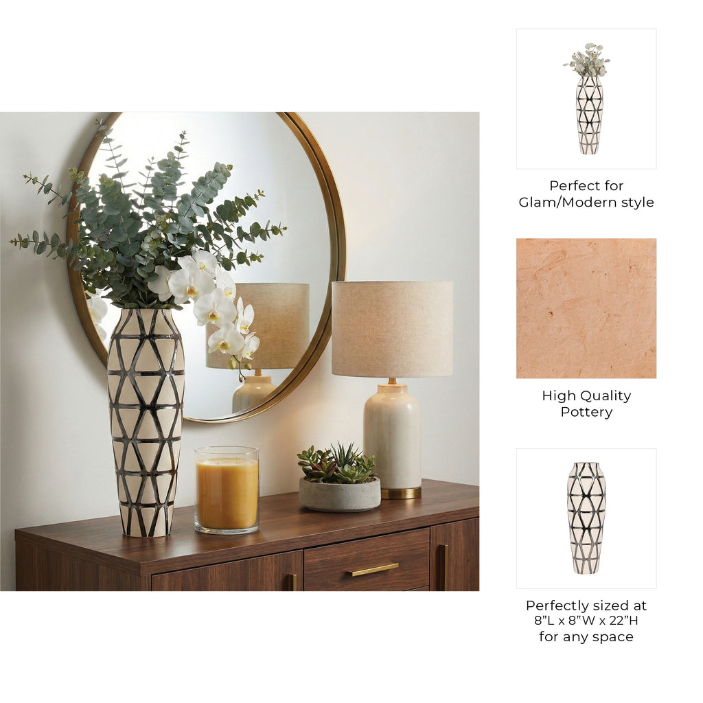 Coleford Ivory Vase — 22″ — additional view
