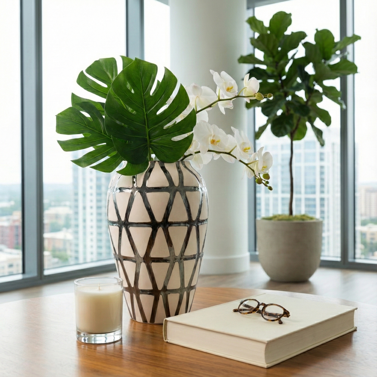 Dempseyside Ivory Vase — 16″ — additional view