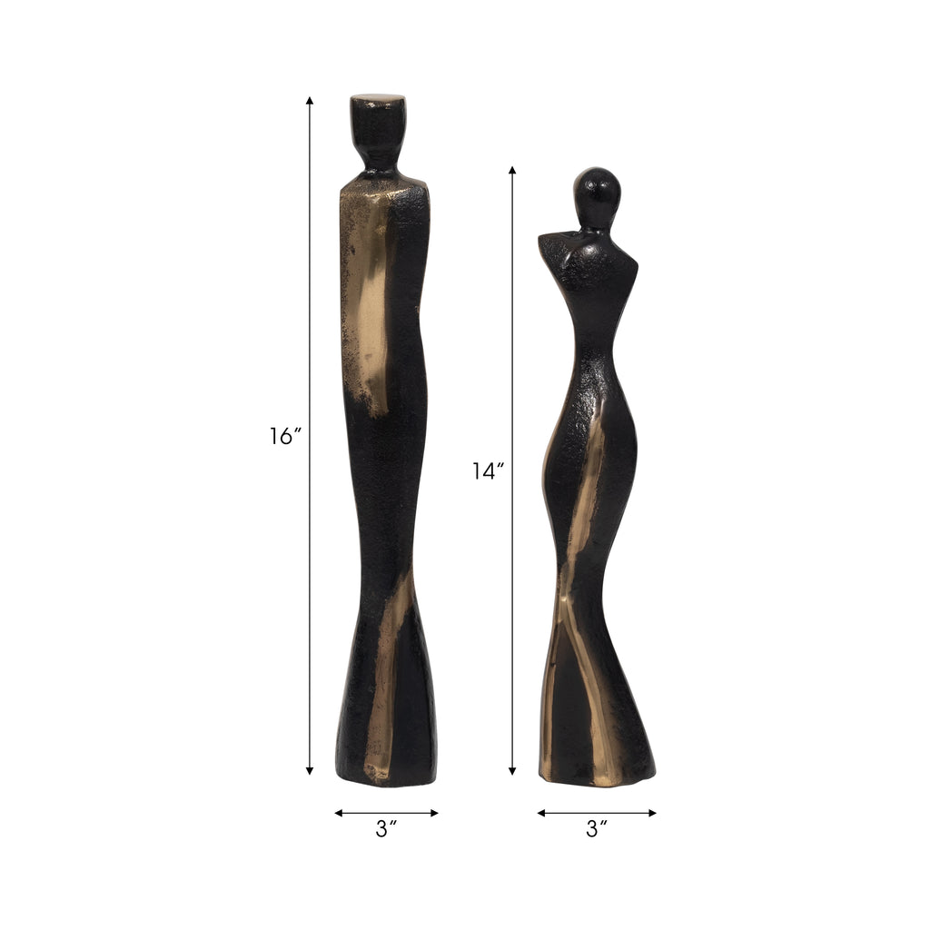 Aidenland Set of 2 Black Decor — 16″ — additional view