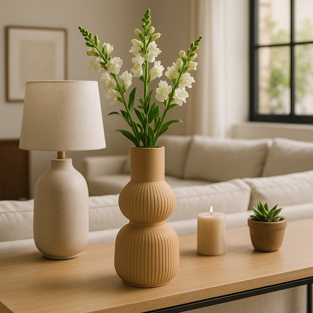 Morrisford Brown Vase — 12″ — additional view