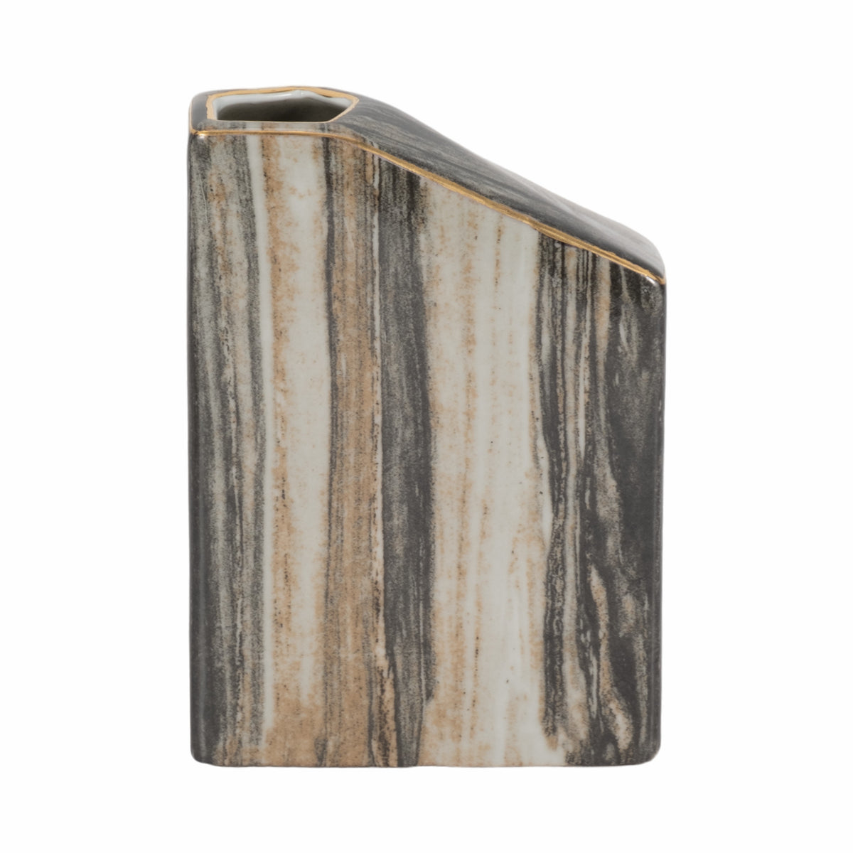 Boltonshaw Gray Vase — 7″ — additional view