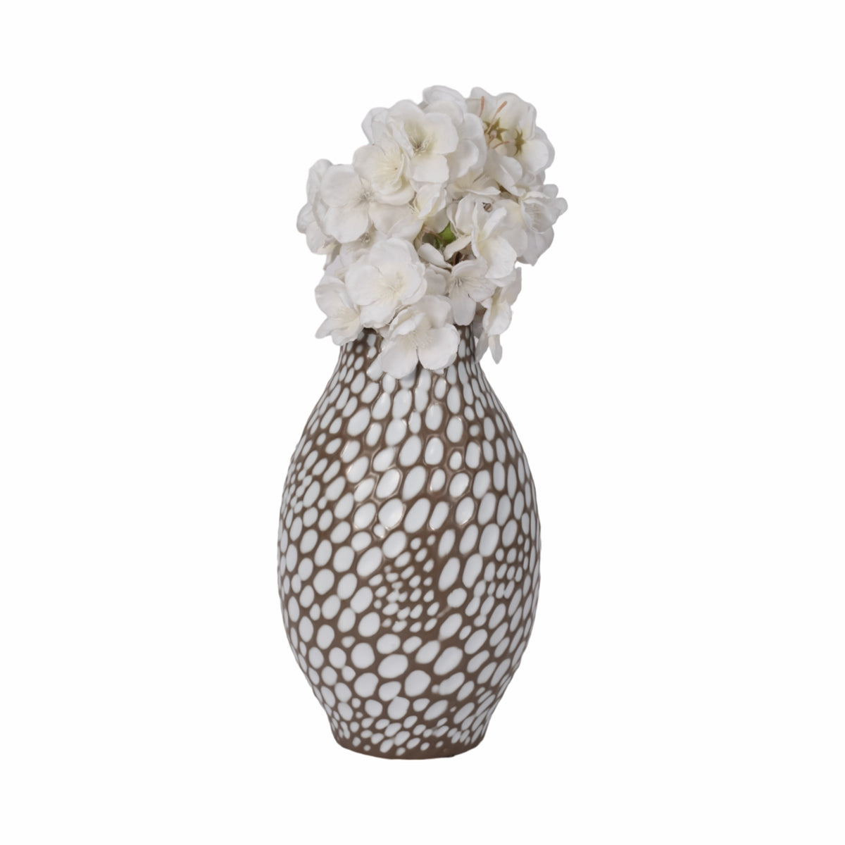 Harpermill Brown Vase — 10″ — additional view