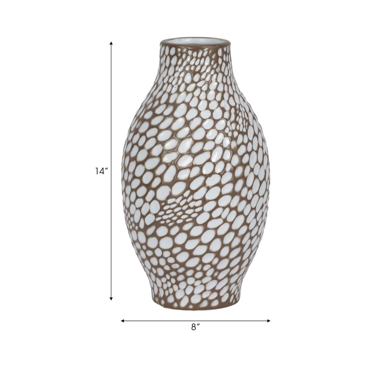 Harpermill Brown Vase — 14″ — additional view