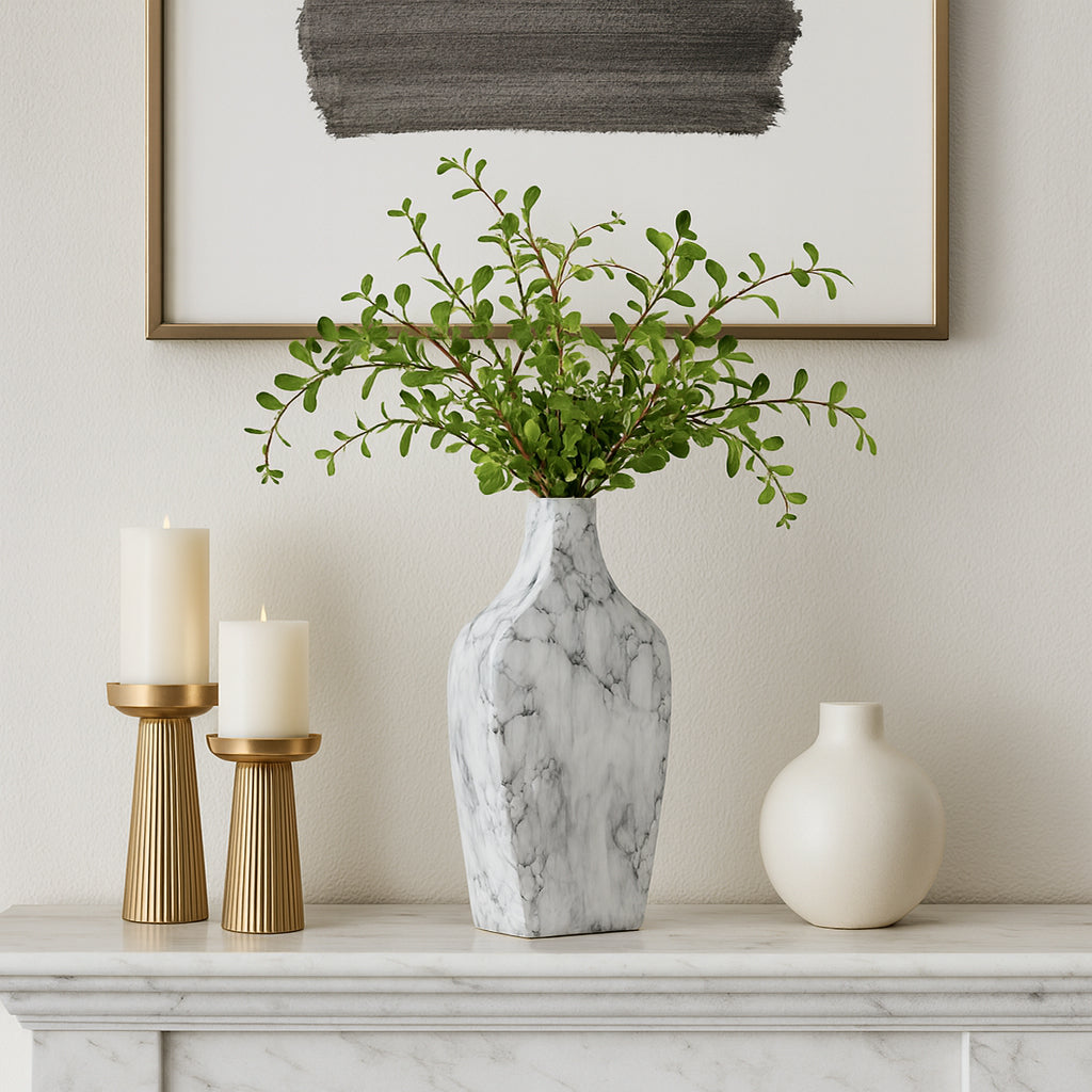 Woodsonwell White Vase — 11″ — additional view