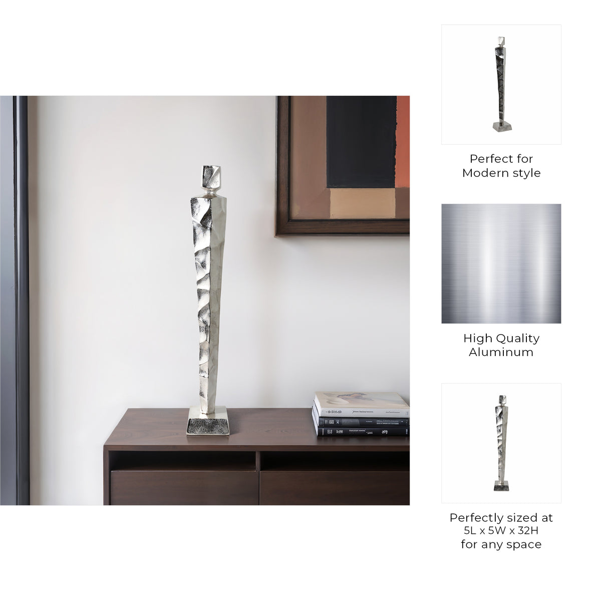 Sheltonridge Silver Decor — 32″ — additional view