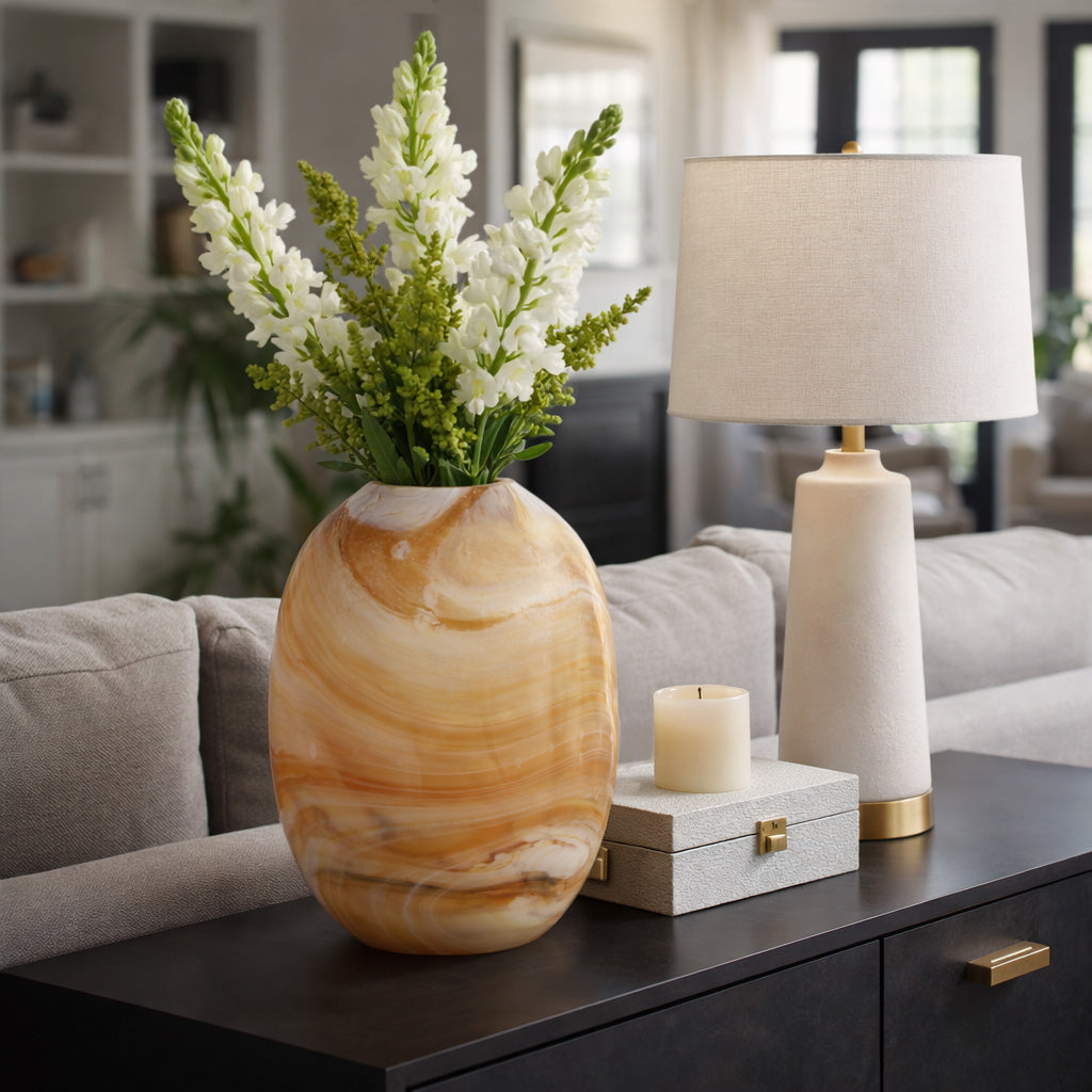 Bartonwood Brown Glass Vase — 14″ — additional view
