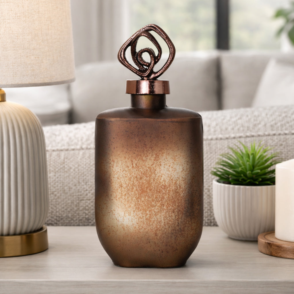 Finleygrove Bronze Glass Vase — 14″ — additional view