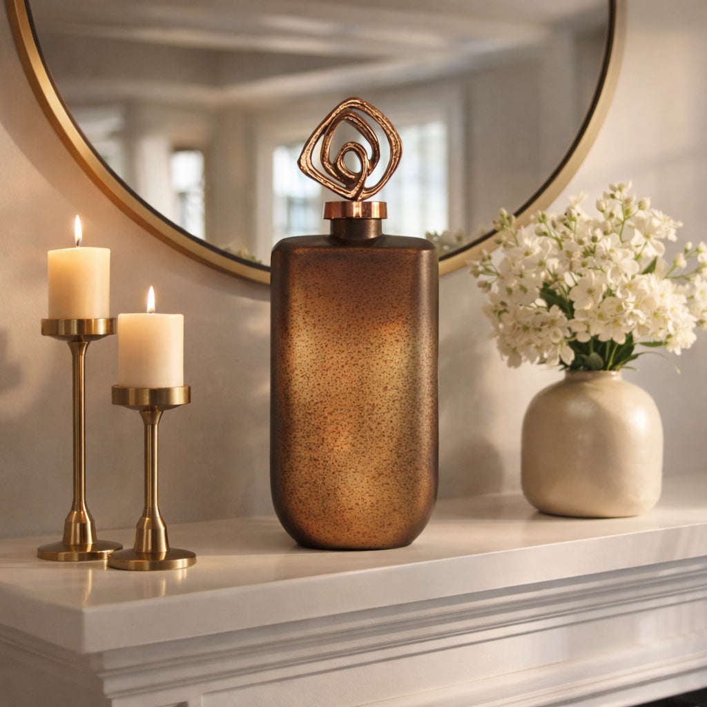 Finleygrove Bronze Glass Vase — 17″ — additional view
