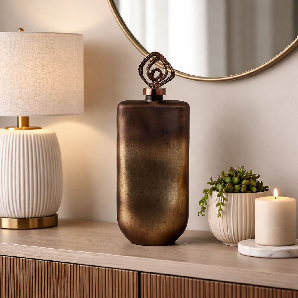 Finleygrove Bronze Glass Vase — 20″ — additional view